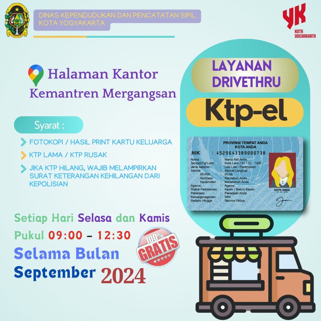 Layanan Drive Thru KTP-El Bulan September 2024