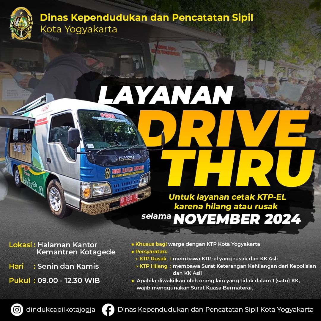 Layanan Drive Thru KTP-El Bulan November 2024