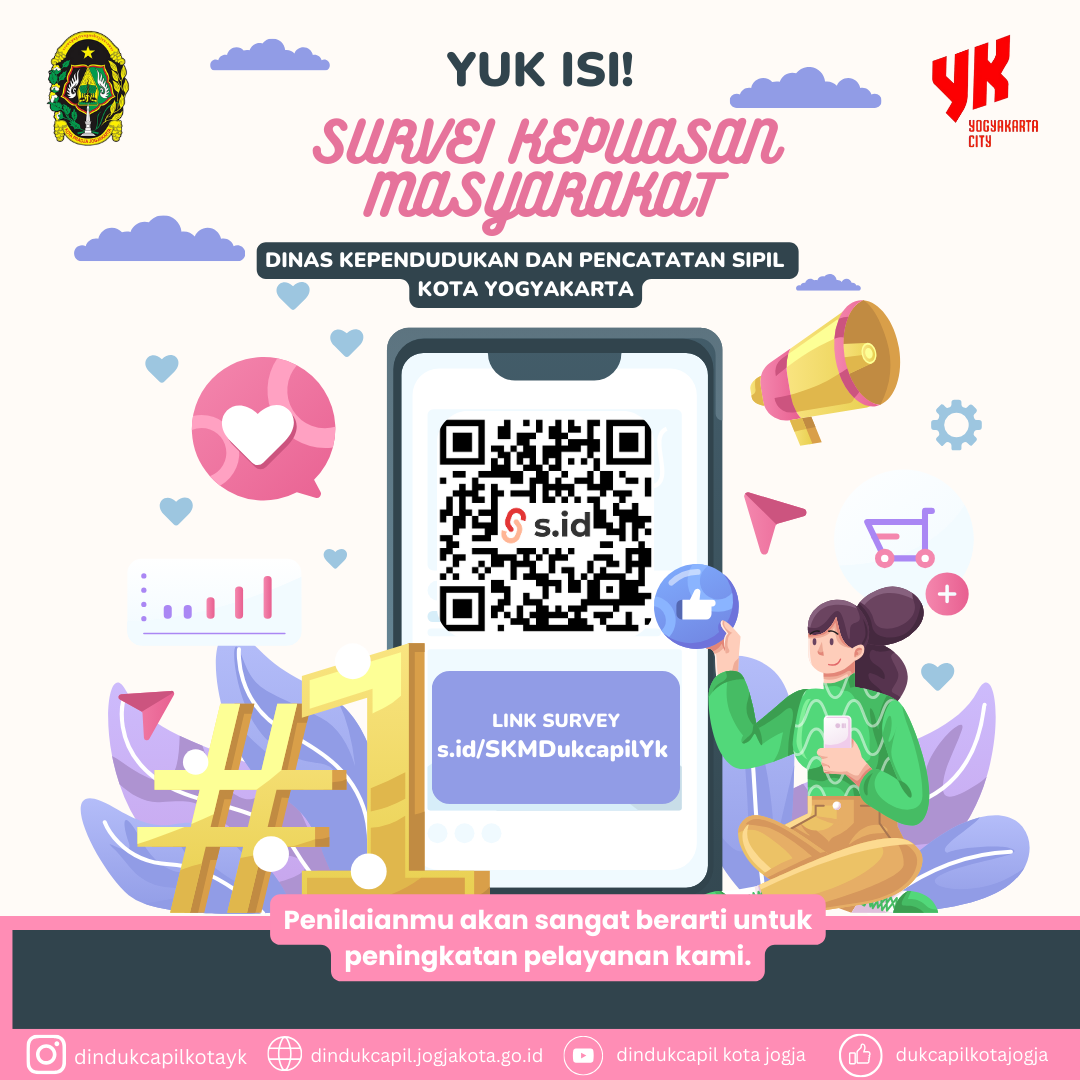 Yuk Isi! Survei Kepuasan Masyarakat Dinas Dukcapil!