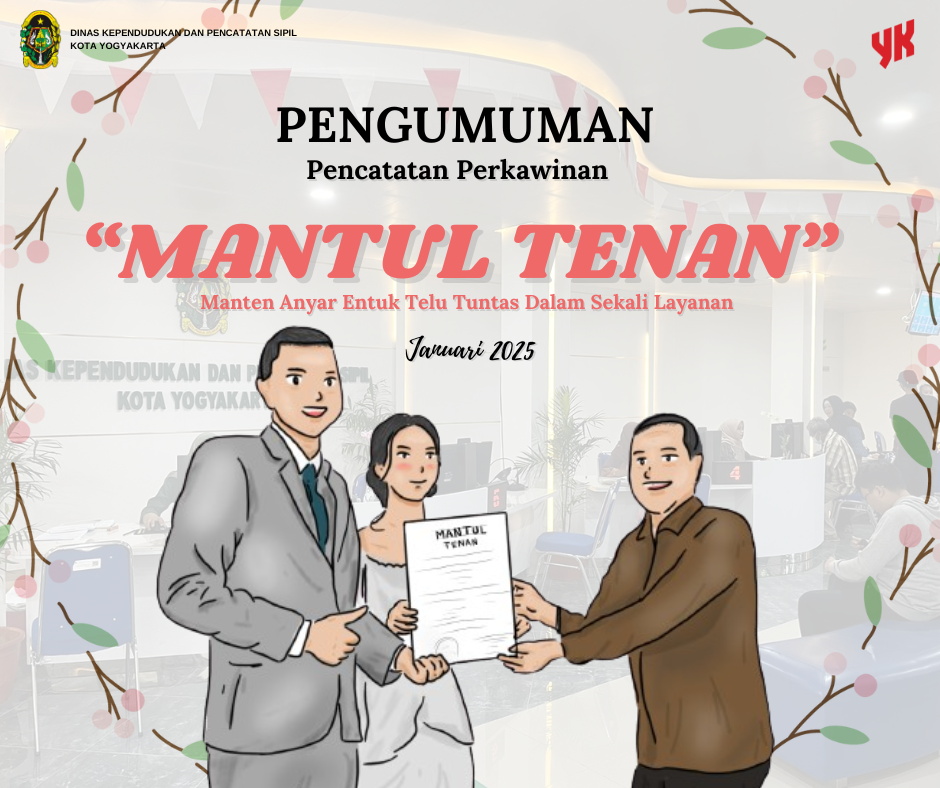 Pengumuman Pencatatan Perkawinan Bulan Januari 2025